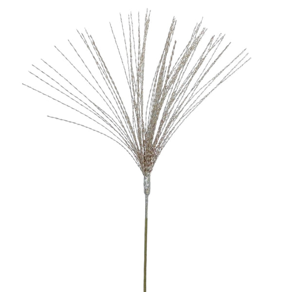 Tige guirlande de lamelles pailletée or 25"