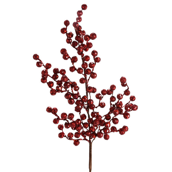 Tige de pommettes brillantes bourgogne 29"