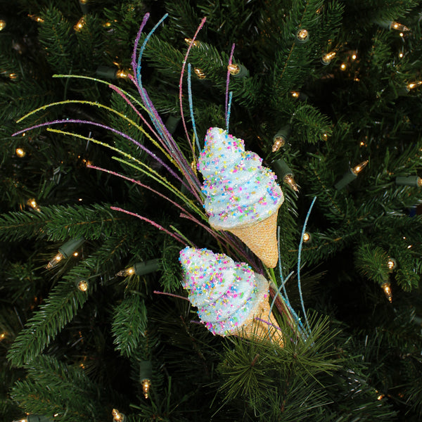 30.5'' Blue Ice Cream Cone Stem