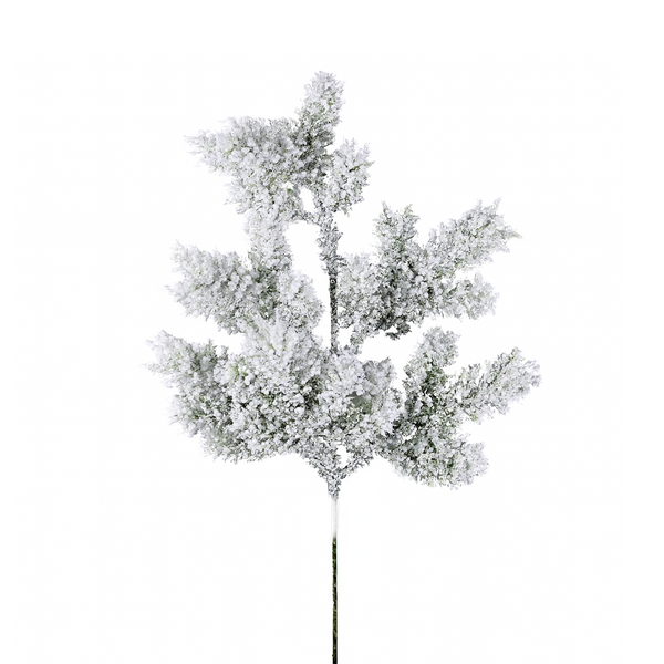 Tige pin enneigé blanc naturel 21"