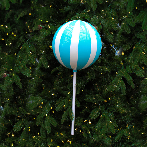 Pale Blue and White Lollipop 23.6