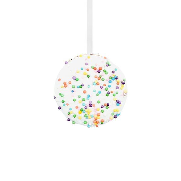 3.5'' White Chocolate Macaron Ornament