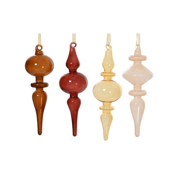 Assorted Geometric Shaped Stained Glass Christmas Ornament