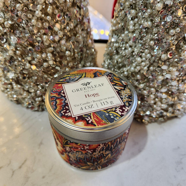 Bougie en pot métal 'Hope'