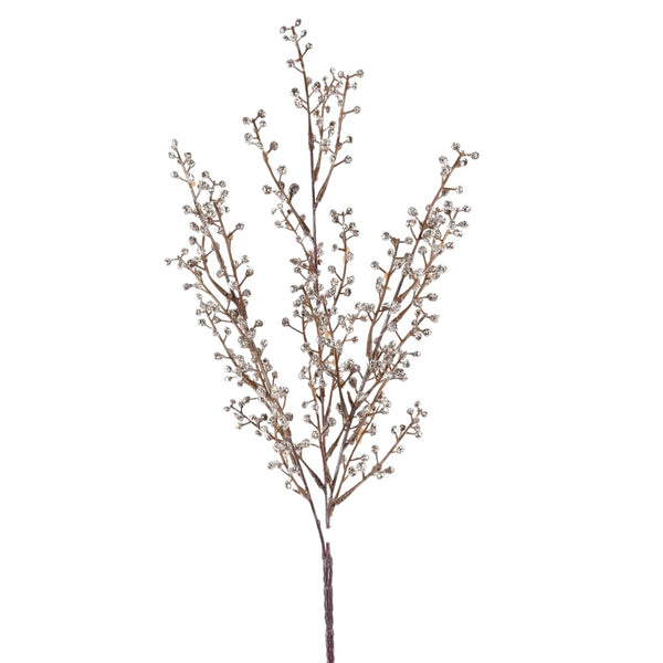 Tige de gypsophile avec baies 18" champagne
