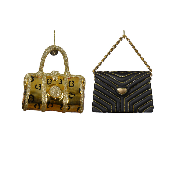 Assorted glass handbag ornament