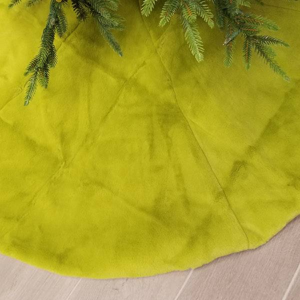 Jupe de sapin en fausse fourrure vert pomme