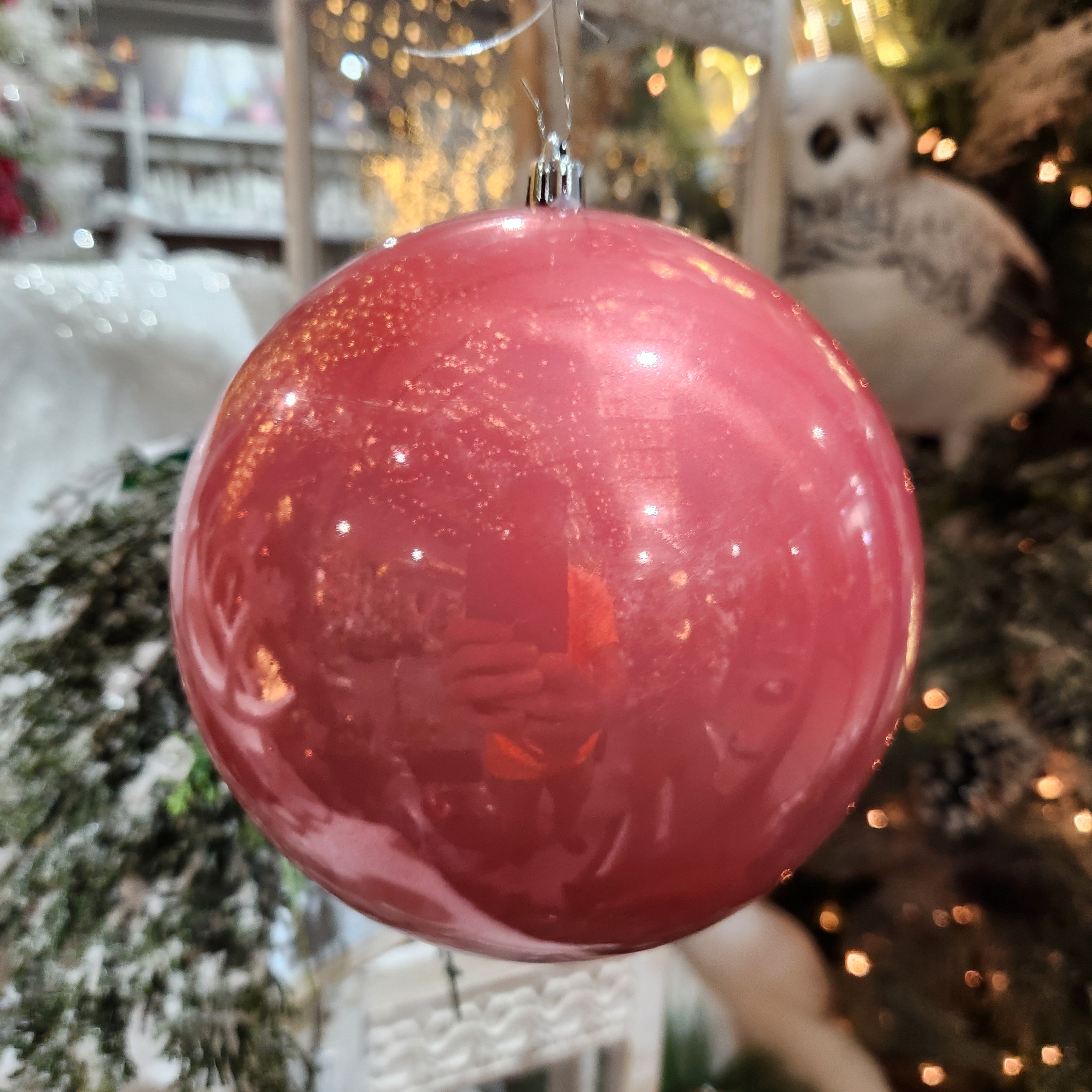 6" Pink Seamless Plastic Ball