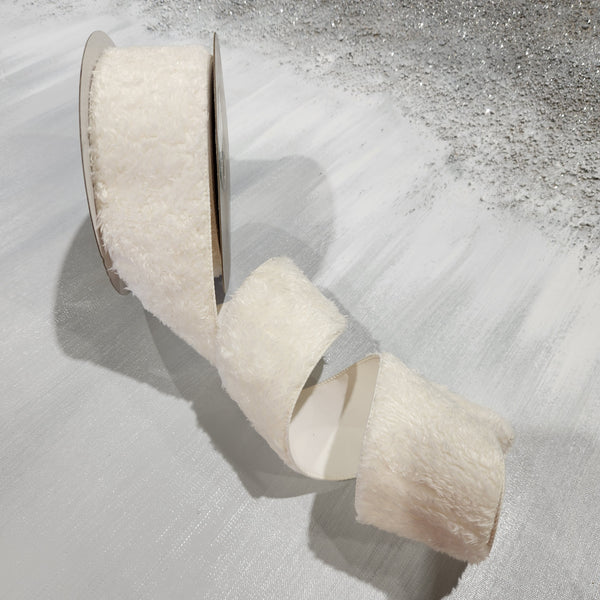 Ivory Wool Ribbon 2.5" x 30'