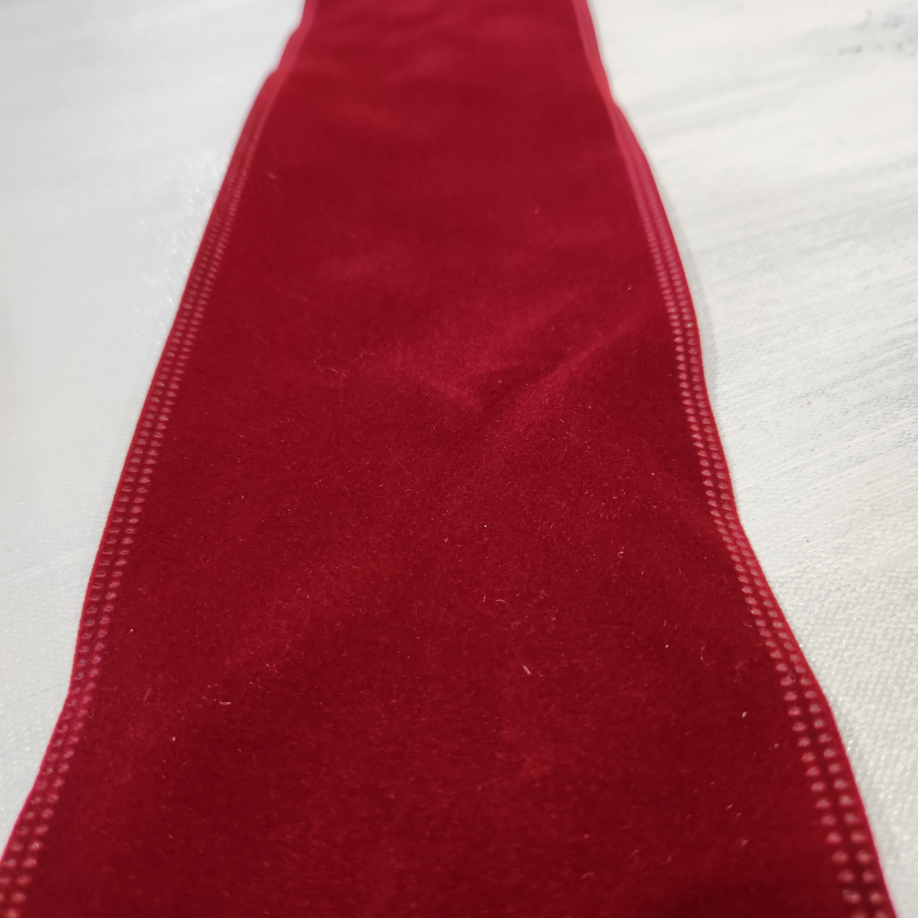 Wine Red Velvet Ribbon 4" x 30'