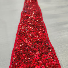 Red Glitter Ribbon 2.5" x 30'