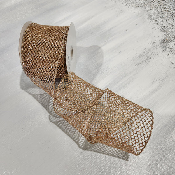 Ruban filet doré 2.5" x 30'