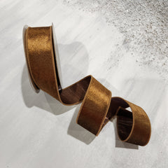 Brown Velvet Ribbon 1.5" x 30'