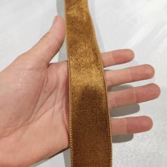 Brown Velvet Ribbon 1.5" x 30'
