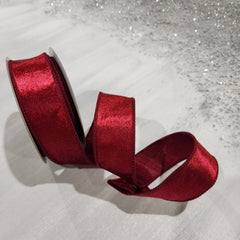 Wine Red Velvet Ribbon 1.5" x 30'