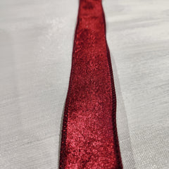 Wine Red Velvet Ribbon 1.5" x 30'