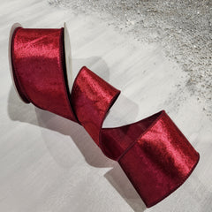Wine Red Velvet Ribbon 2.5" x 30'
