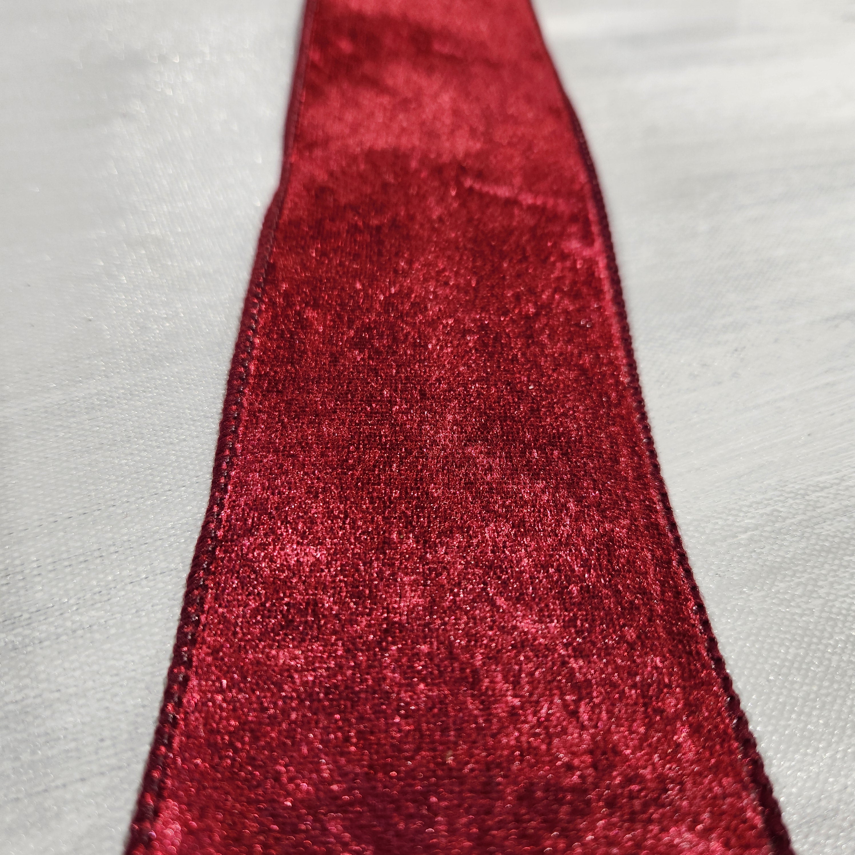 Wine Red Velvet Ribbon 2.5" x 30'