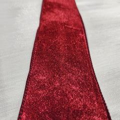 Wine Red Velvet Ribbon 2.5" x 30'