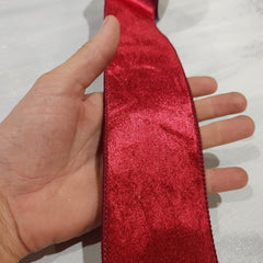Wine Red Velvet Ribbon 2.5" x 30'
