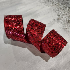 Red Glossy Ribbon 2.5" x 30'