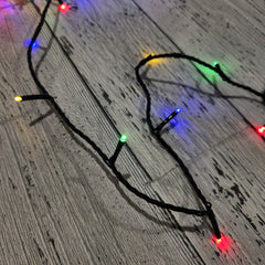 180 Multi-Color LED Lights, Green Wire, Indoor and Outdoor, 8 Functions, 44.5'