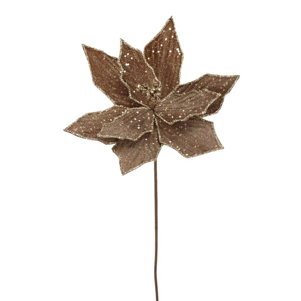 Tige de poinsettia brun 22"