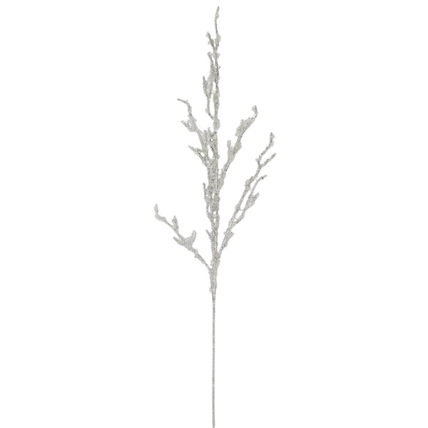 Branche en cristal argent 36"