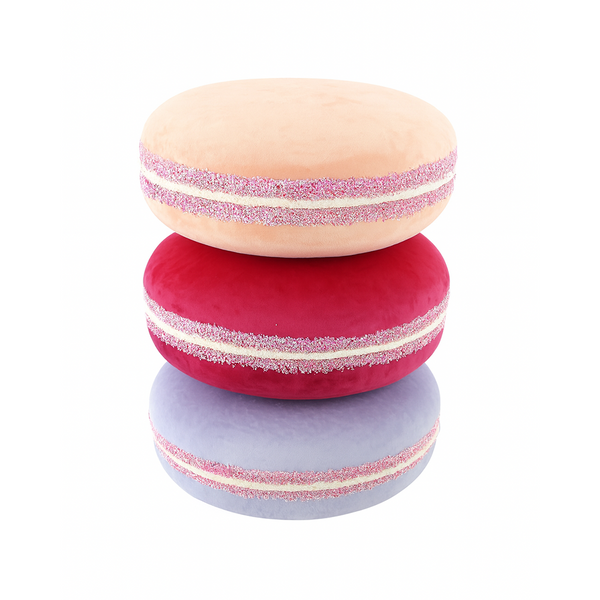 14.25" Multicolor Assorted Velvet Macaron Ornament