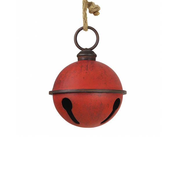 Grelot Métal Rouge sur Corde 10"