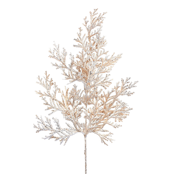 Tige de cèdre plat taupe et champagne 21"