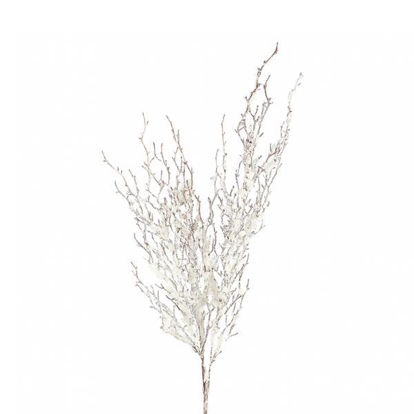 Tige de pin glacé naturel avec ange 21,5"