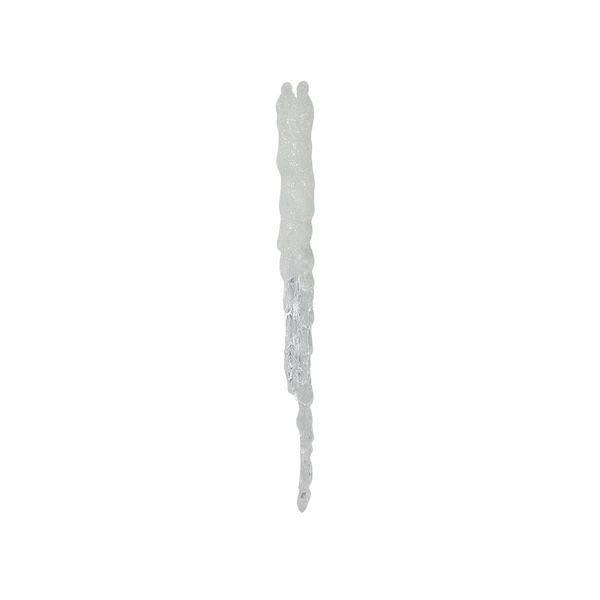 12" Clear Icicle Ornament