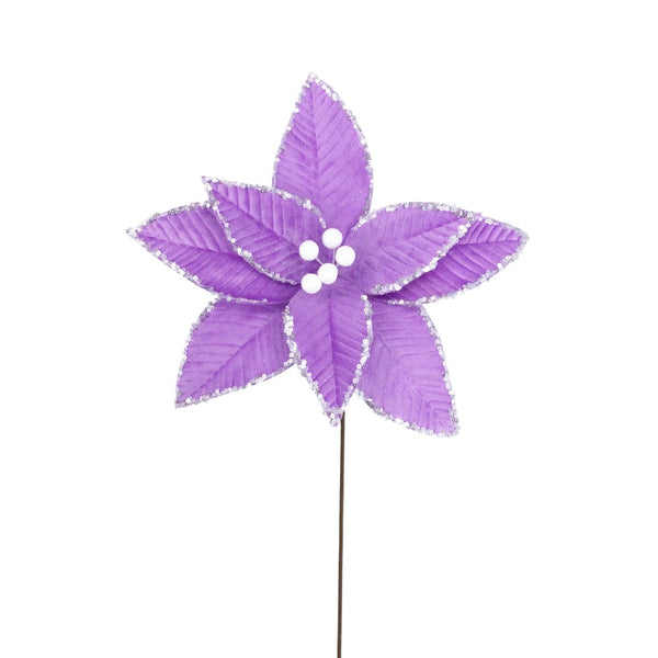 Tige de poinsettia "sherbert" violet 20"