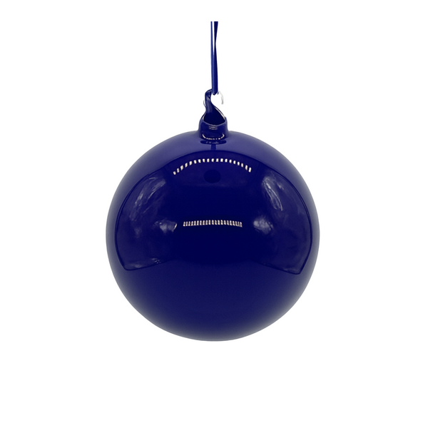 Boule en verre bleu roi