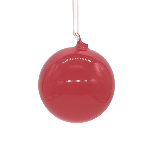 Cranberry glass ball 