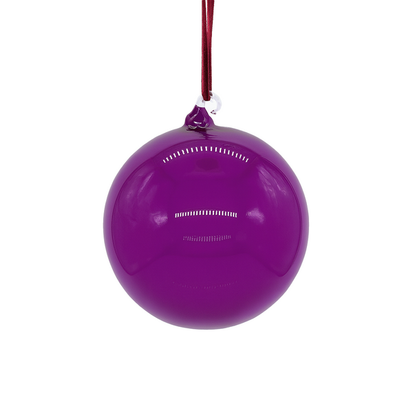 Plum glass ball 