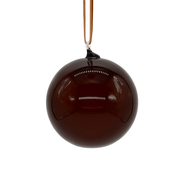 Dark red glass ball 