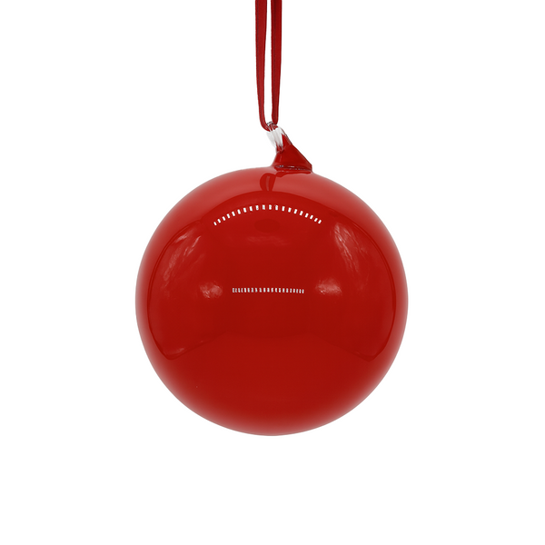 Red glass ball 