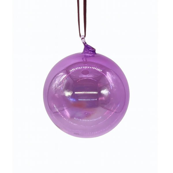 Magenta glass ball 