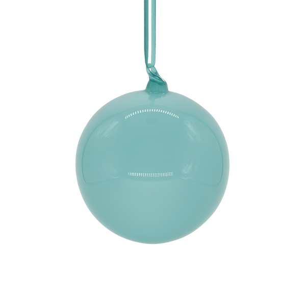Boule en verre bleu cadet