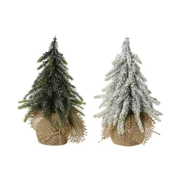 Mini arbre décoratif avec base en jute