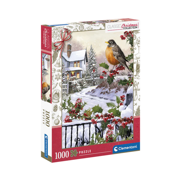 Clementoni 1000 Piece Puzzle – Christmas Robin