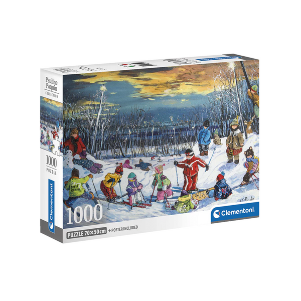 Clementoni 1000 Piece Puzzle – Let's Go Skiing Together
