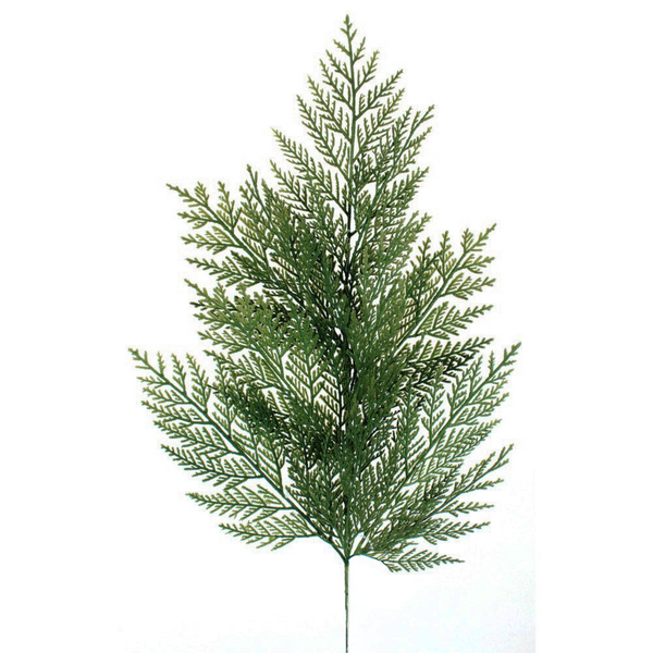 Tige de cèdre encens vert léger 25"