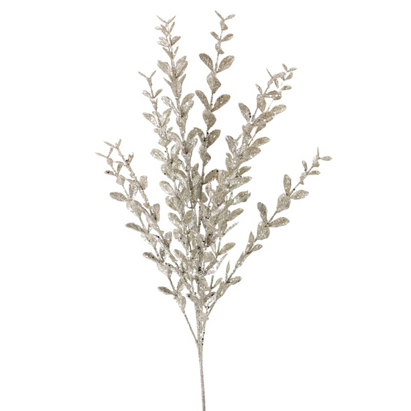 Tige de buis pailleté assortie platine 22"