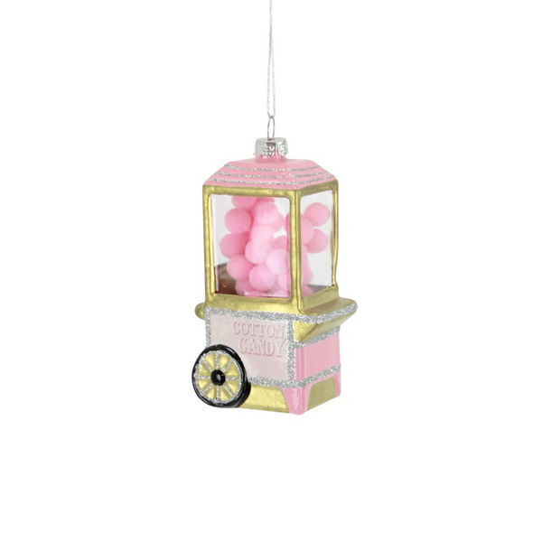 Rose Gold Glass Lollipop Ornament 4.1"