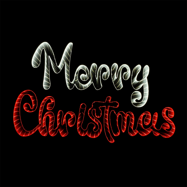 Enseigne "Joyeux Noël" LED Infinity rouge blanc chaud 16" x 23.5"