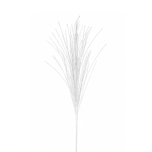 Tige de pin pailleté blanc 33"