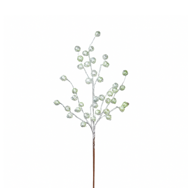 Tige baies vert menthe 22"